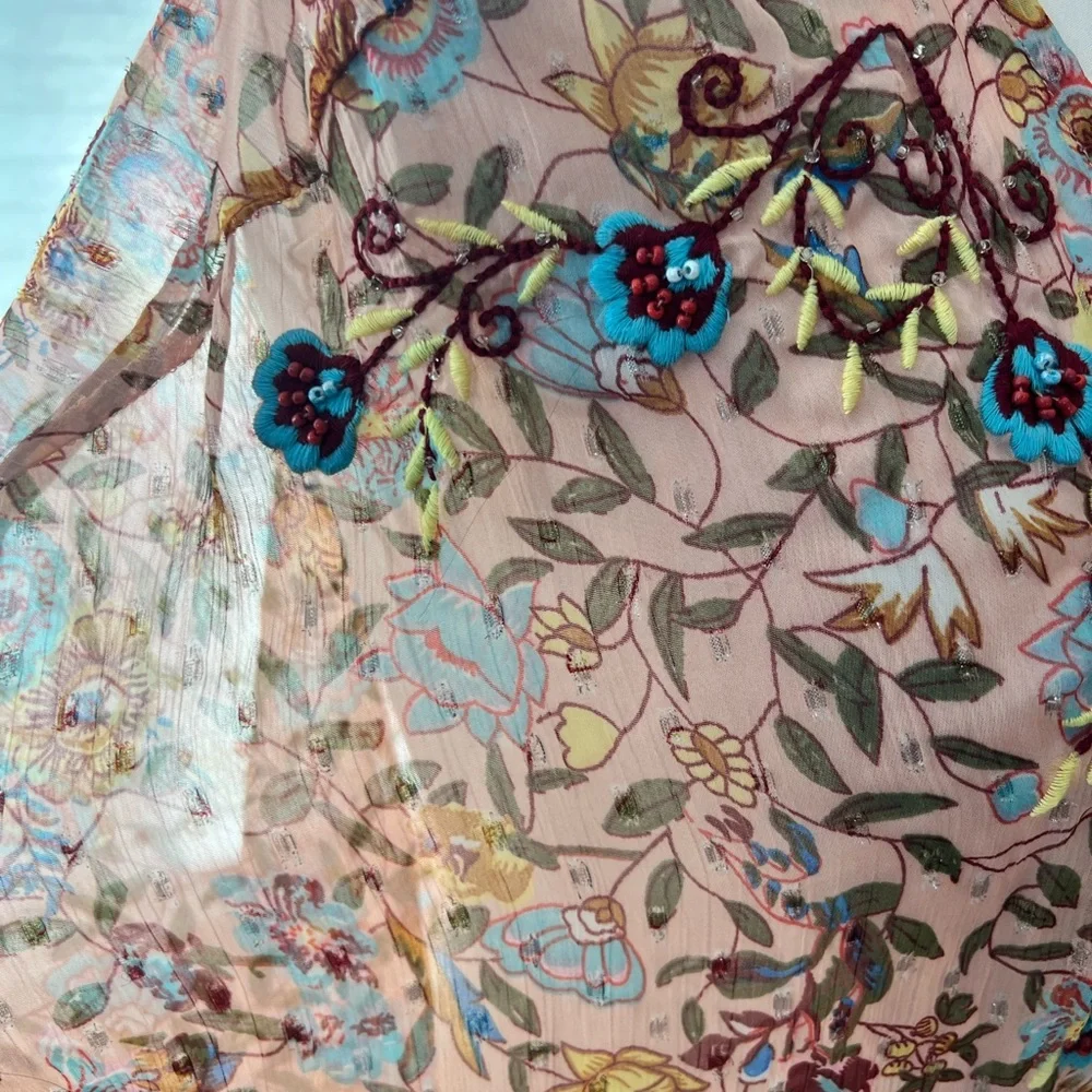 Anthropologie Andersen & Lauth Bella Shimmer Kimono - One Size